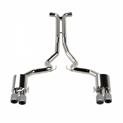 Kooks Headers Kooks 18-24 Ford Mustang GT 5.0 3in. Valved Touring Cat-Back Exhaust - Carbon Tips 11514570 11514570 Photo - Primary
