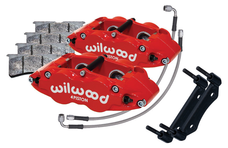 Wilwood 69-83 Porsche 911 Front Superlite Caliper Kit 3.5in MT - Red 140-16675-R