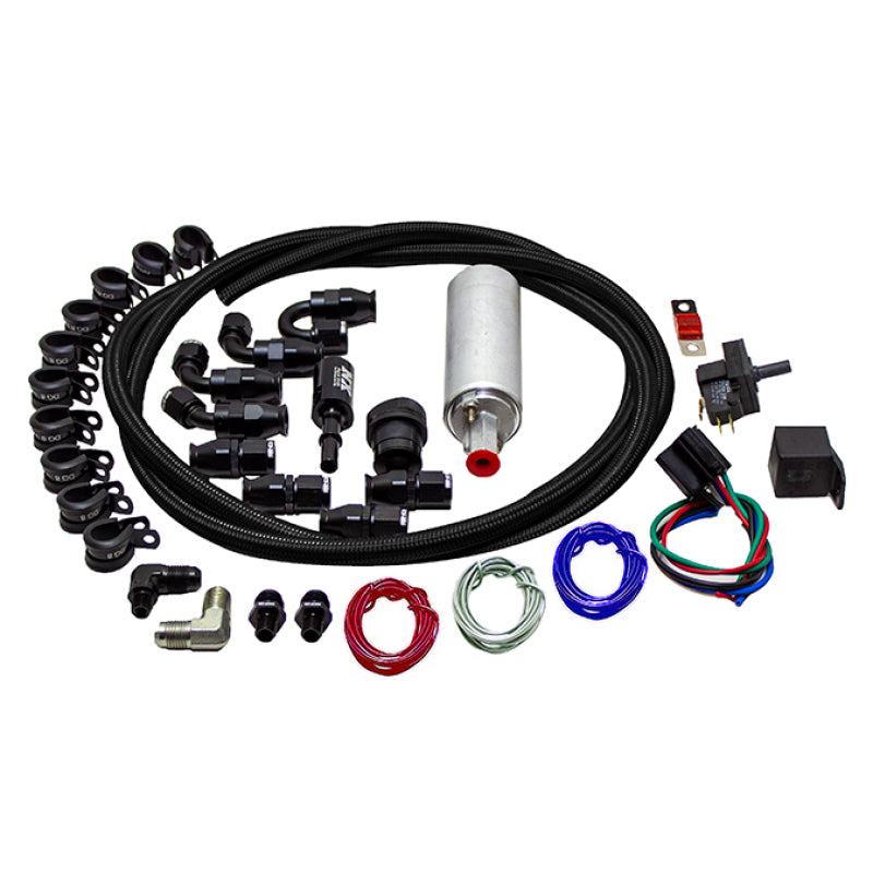 Snow Performance Supplemental Fuel System (Black Nylon Braided Stainless Line) SNF-60900B SNF-60900B Photo - Primary