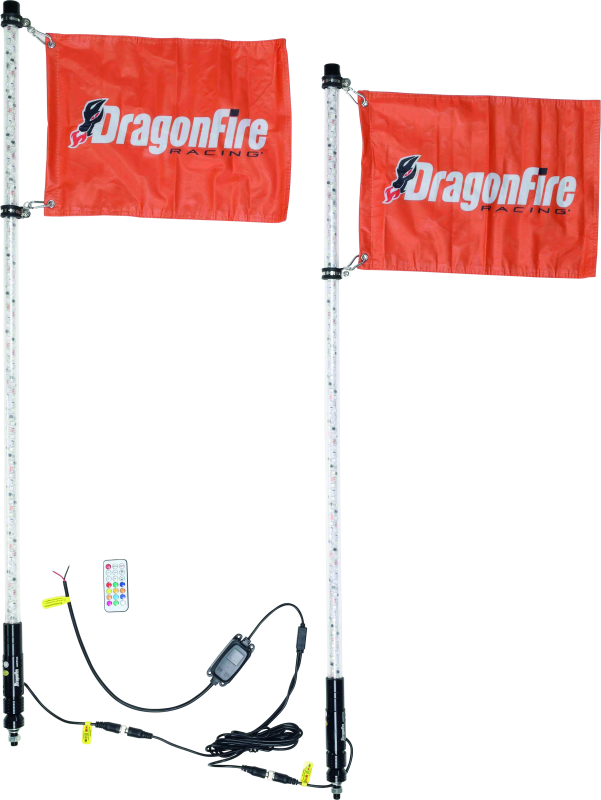 DragonFire Racing 4Ft Spiral Led Whip Clr Pr 522804 522804 Photo - Primary