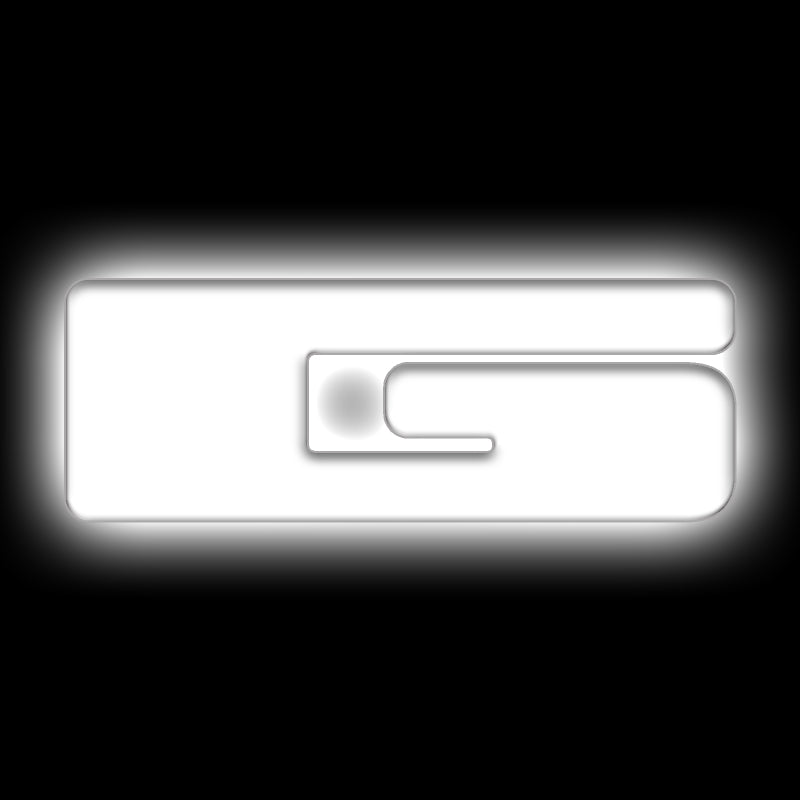 ORACLE Lighting Universal Illuminated LED Letter Badges - Matte White Surface Finish - G 3140-G-001 3140-G-001 Photo - Primary