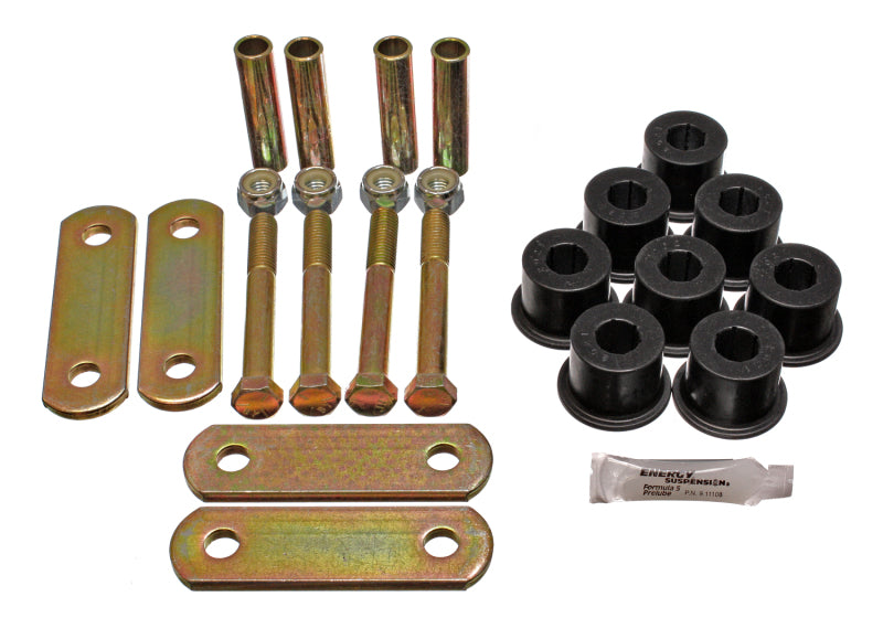 Energy Suspension Leaf Spring Bushing Set Black Chevrolet Camaro All 1967-1969 3.2137G Photo - Primary