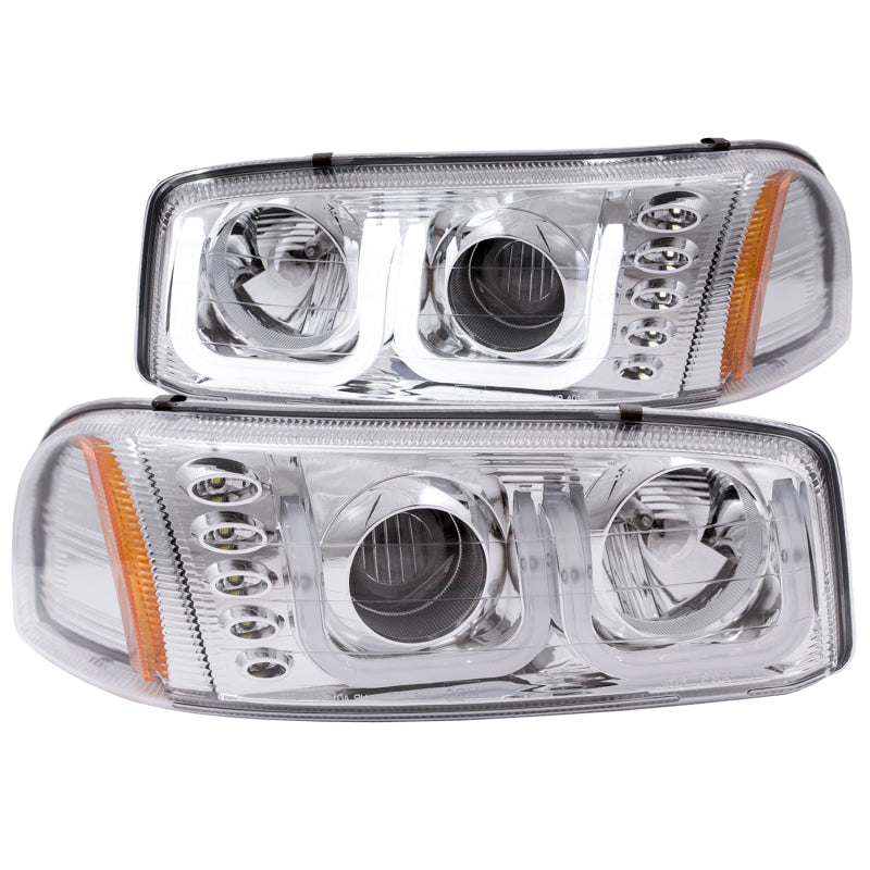 Anzo 1999-2006 Gmc Sierra 1500 Projector Headlights w/ U-Bar Chrome 111304 Photo - Primary