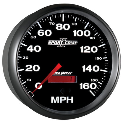 Autometer Gauge, Speedometer, 5", 160Mph, Elec. Programmable, Sport-Comp II 3689 User 6