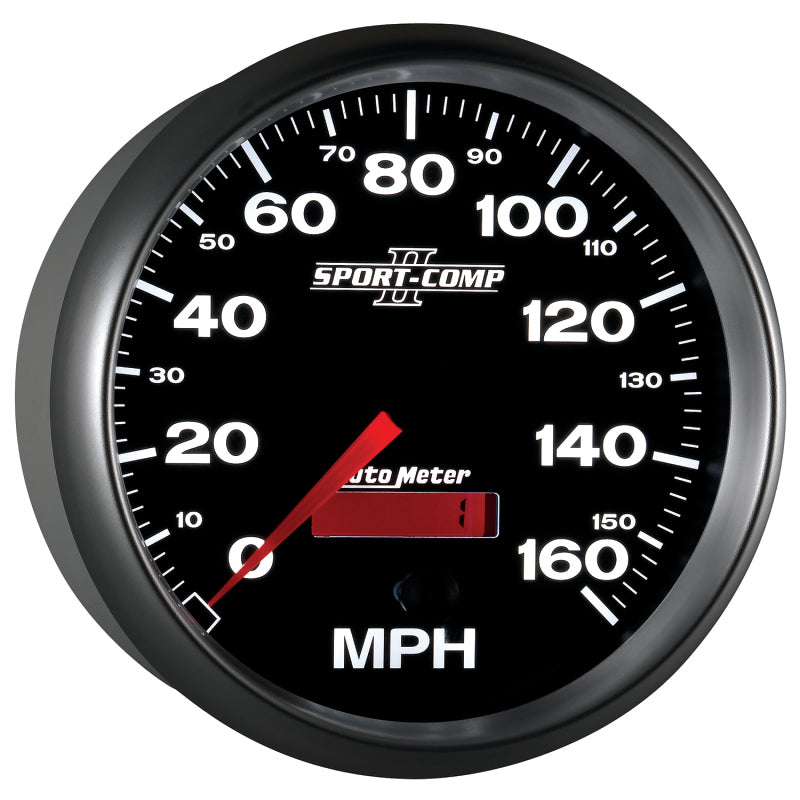 Autometer Gauge, Speedometer, 5", 160Mph, Elec. Programmable, Sport-Comp II 3689 User 6