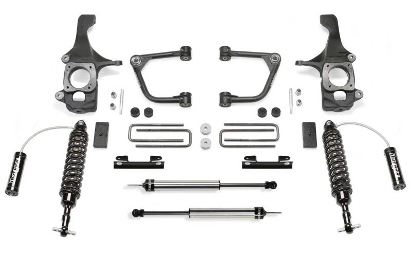 Fabtech 4" Uniball UCA System w/ Front Dirt Logic 2.5 Resi Coilovers K7053DL Photo - Primary