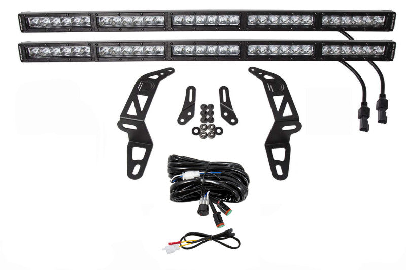 Diode Dynamics 18-21 Jeep JL Wrangler/Gladiator SS30 Bumper Bracket Kit - White Driving Dual DD6083 DD6083 Photo - Primary