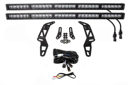 Diode Dynamics 18-21 Jeep JL Wrangler/Gladiator SS30 Bumper Bracket Kit - White Driving Dual DD6083 DD6083 Photo - Primary