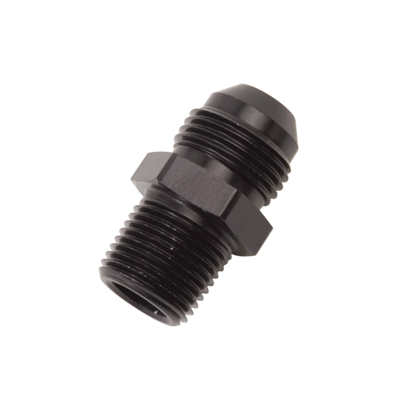 Russell -6 AN Straight Flare To Pipe Adapter (Black Finish) 660463 Photo - Primary