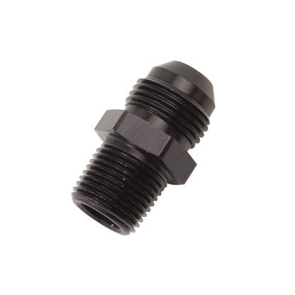 Russell -6 AN Straight Flare To Pipe Adapter (Black Finish) 660463 Photo - Primary