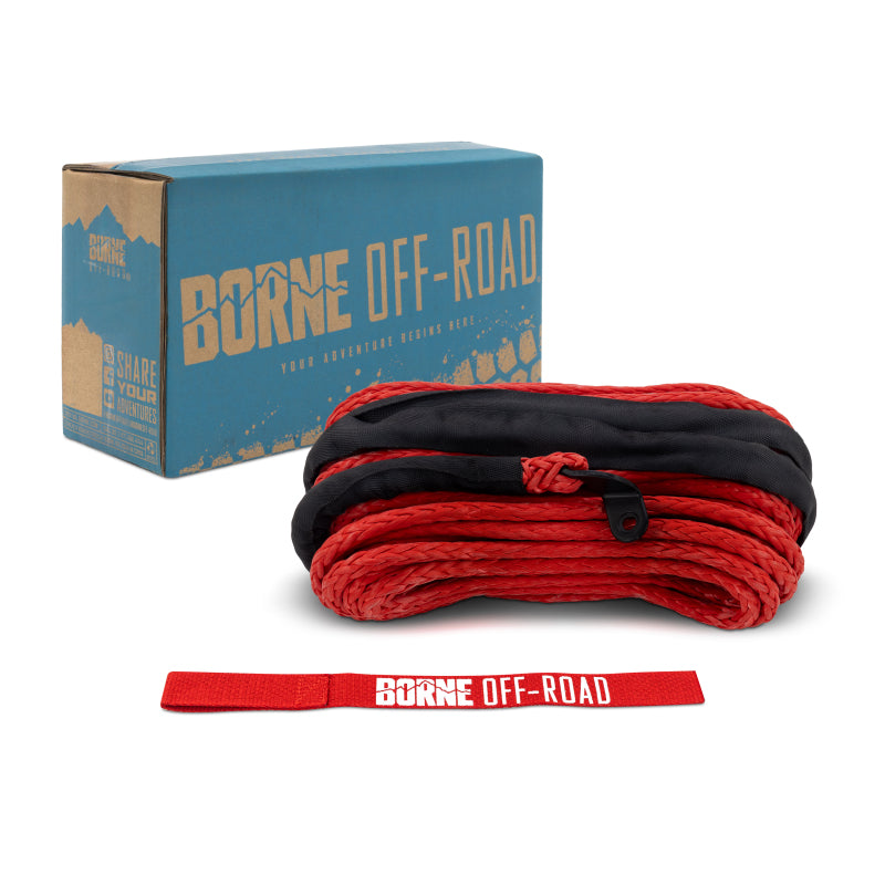 Borne Off-Road Synthetic Rope - 3/8in x 85ft - Red BNWN-SR-38-85RD BNWN-SR-38-85RD Photo - Primary