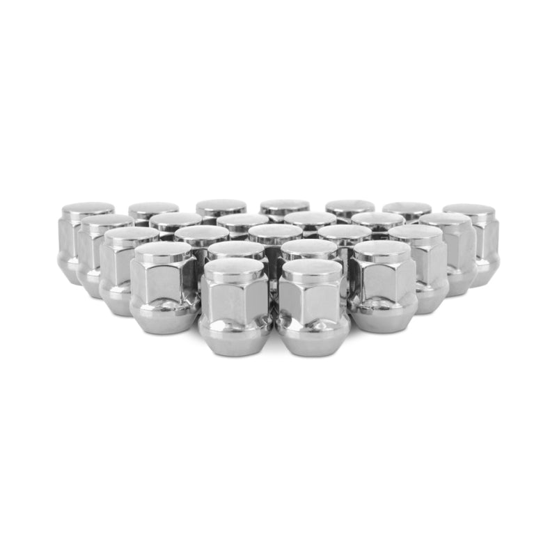 Mishimoto Steel Acorn Lug Nuts M12 x 1.5 - 24pc Set - Chrome MMLG-AC1215-24CH