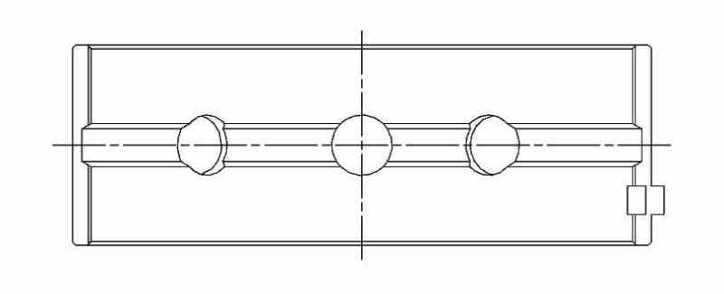 ACL Saab I4 DOHC B204 / B205 / B234 / B235 Standard Main Bearing Set 5M2015H-STD 5M2015H-STD Technical Drawing