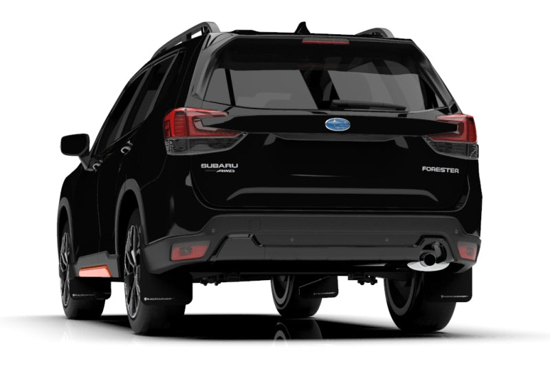 Rally Armor  2019 Subaru Forester UR Black Mud Flap w/ White Logo MF52-UR-BLK/WH User 1