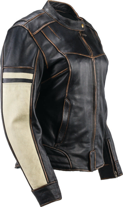 Kuryakyn Leather By River Road Dame Vintage Leather Jacket Black Womens - Small 094388 094388 User 1