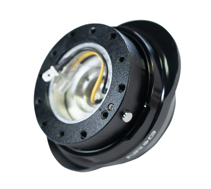 NRG Quick Release Kit - Black Body / Shinny Black Oval Ring SRK-220BK Photo - Primary