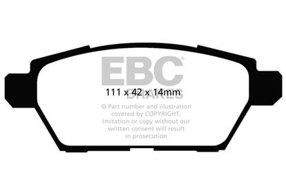 EBC Disc Brake Pad Set DP41766R Photo - Primary