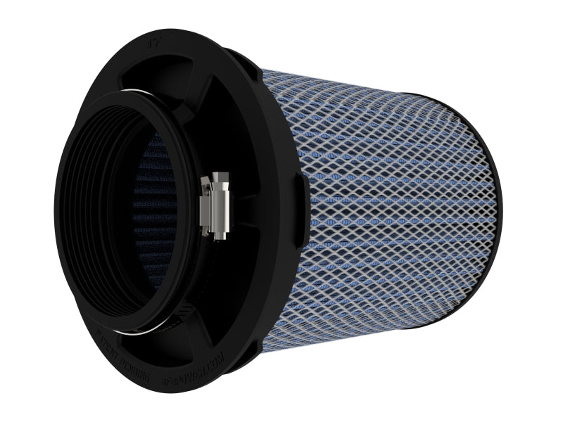 aFe Magnum Flow Pro 5R Air Filter 4in. Flange ID x 6-1/2in. Base x 6-1/2in. Top x 8 in. Height 24-91153 24-91153 Photo - Unmounted