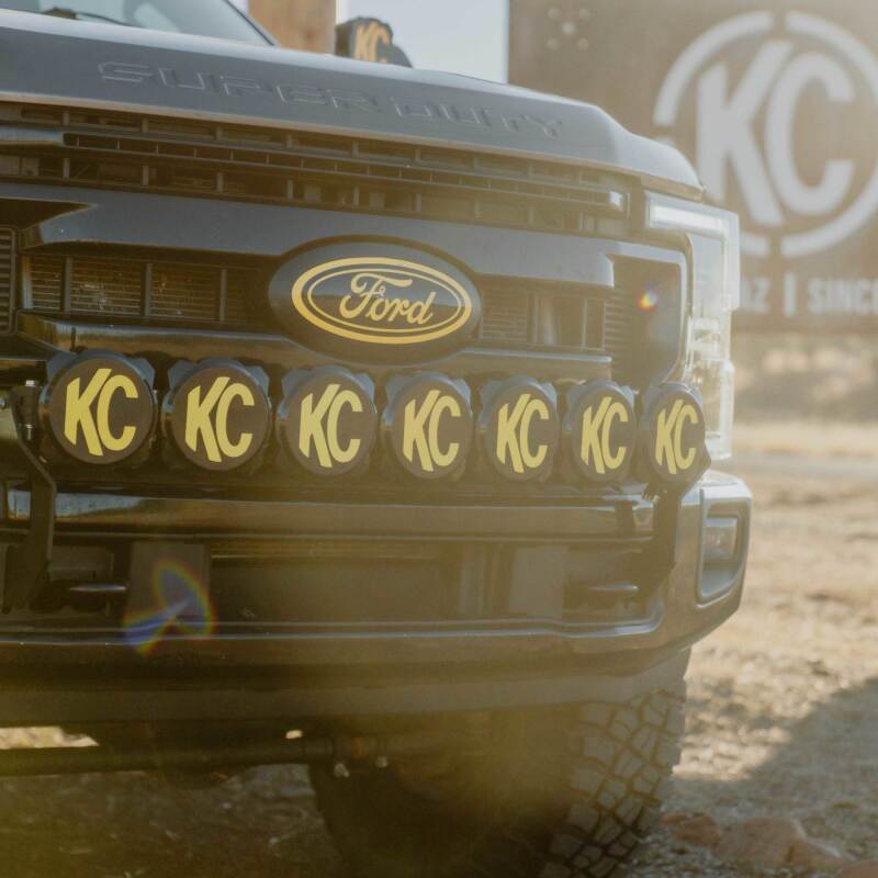KC HiLiTES 2017+ Ford Super Duty Gravity LED Pro6 7-Light Bar Kit - Front Bumper 91346 91346 Photo - lifestyle view
