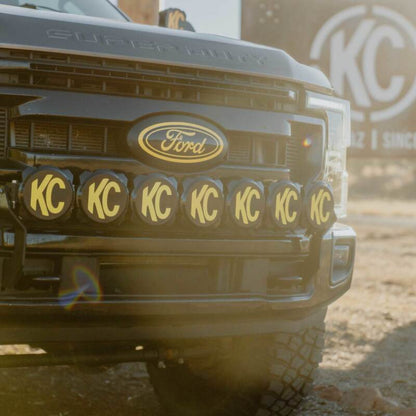 KC HiLiTES 2017+ Ford Super Duty Gravity LED Pro6 7-Light Bar Kit - Front Bumper 91346 91346 Photo - lifestyle view
