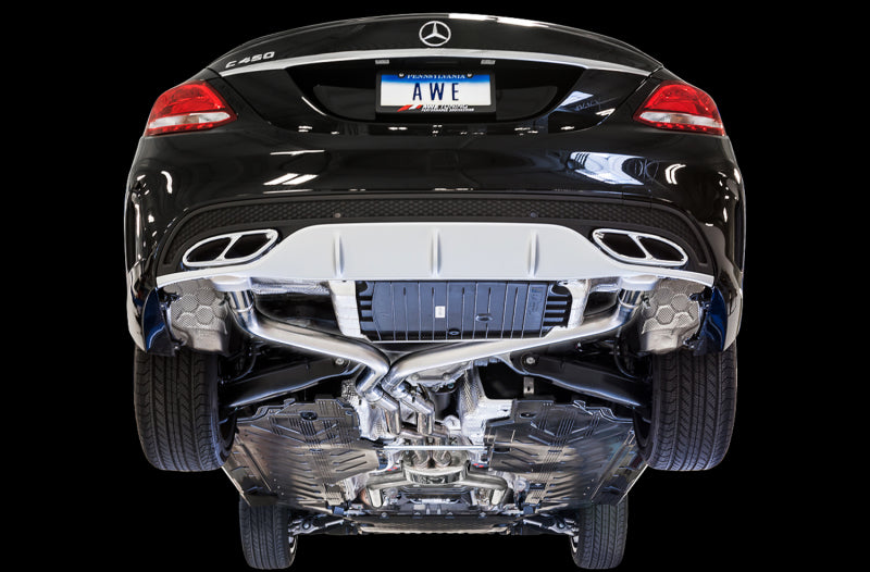 AWE Tuning Mercedes-Benz W205 C450 AMG / C400 Track Edition Exhaust 3020-31016 3020-31016 Photo - Mounted