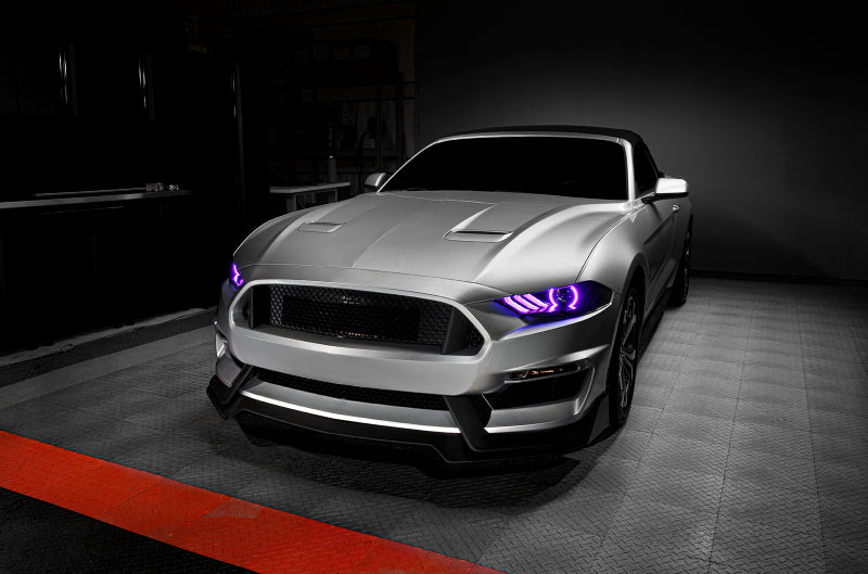 ORACLE Lighting Oracle 18-21 Ford Mustang Dynamic DRL Upgrade w/ Halo Kit & Sequential Turn Signal - ColorSHIFT 1446-332 1446-332 User 4