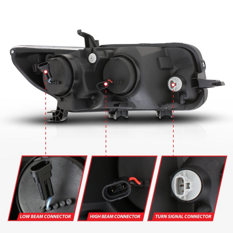 Anzo 2008-2010 Scion Xb Projector Headlights w/ Halo Black 121280 Photo - Unmounted