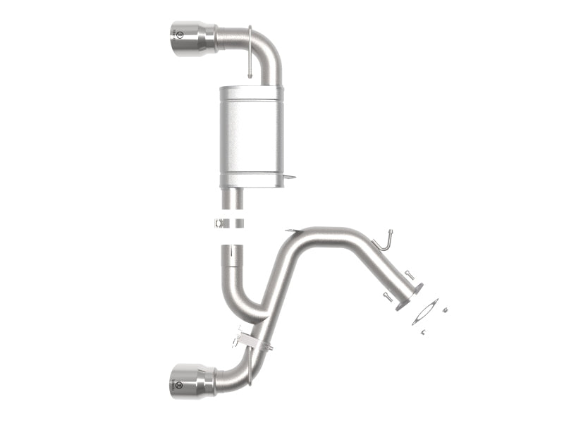 aFe Hyundai Veloster N 21-22 L4-2.0L (t) Takeda Axle-Back Exhaust System- Polished Tips 49-37029-P 49-37029-P Photo - Unmounted