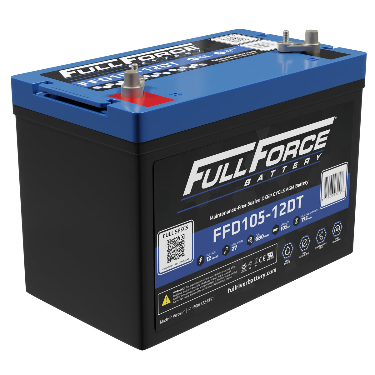 Fullriver Battery Vehicle Part FFD105-12DT