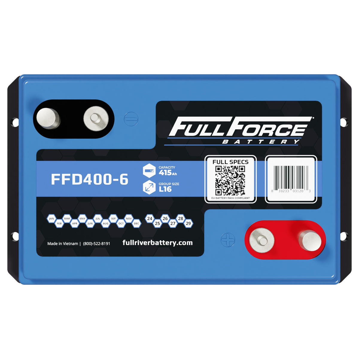 Fullriver Battery Replacement battery, Group Ref: L16 / 903 FFD400-6