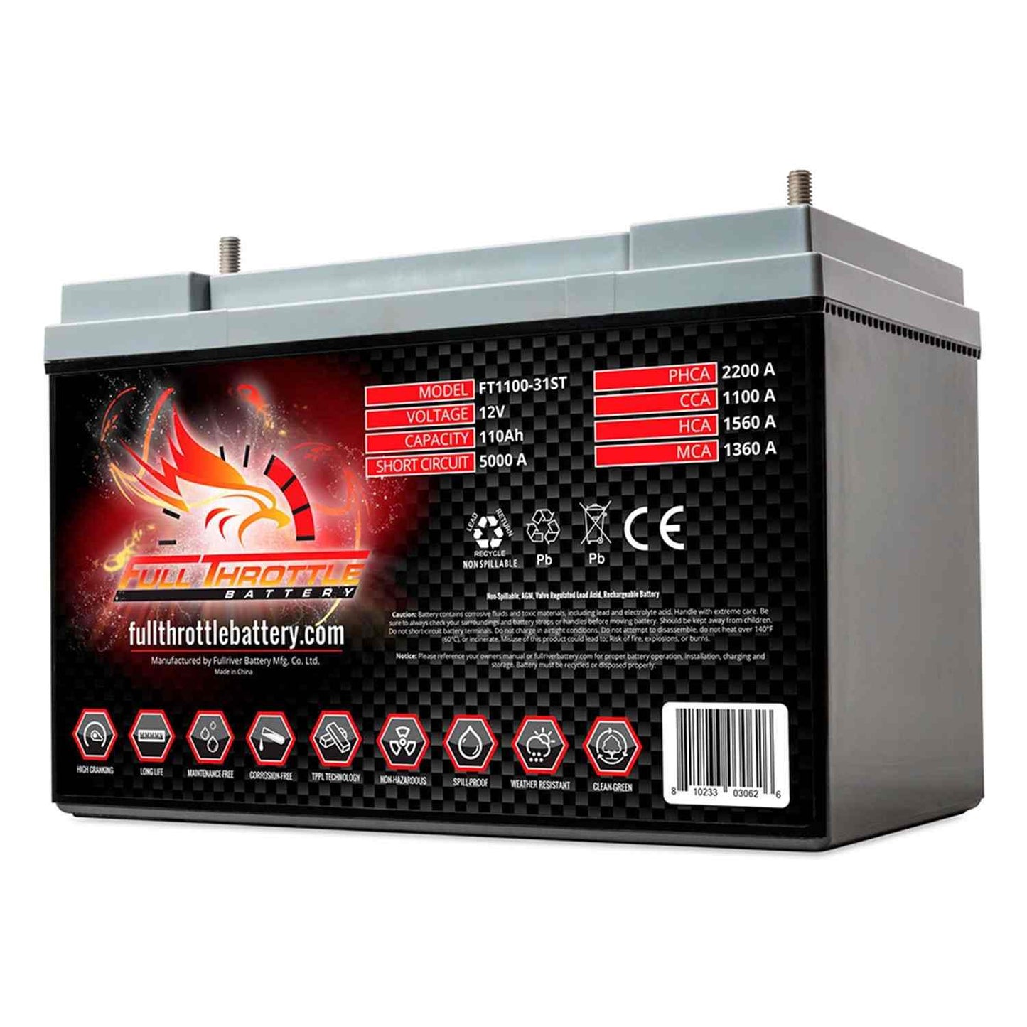 Fullriver Battery Vehicle Battery FT1100-31ST