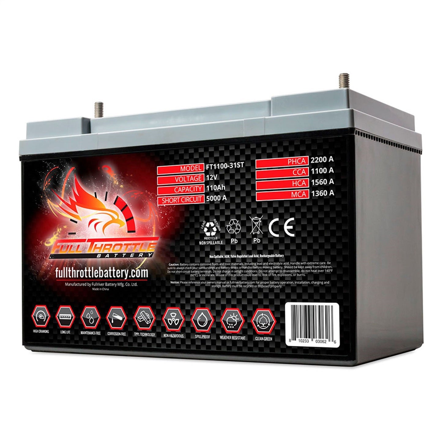 Fullriver Battery Vehicle Battery FT1100-31ST