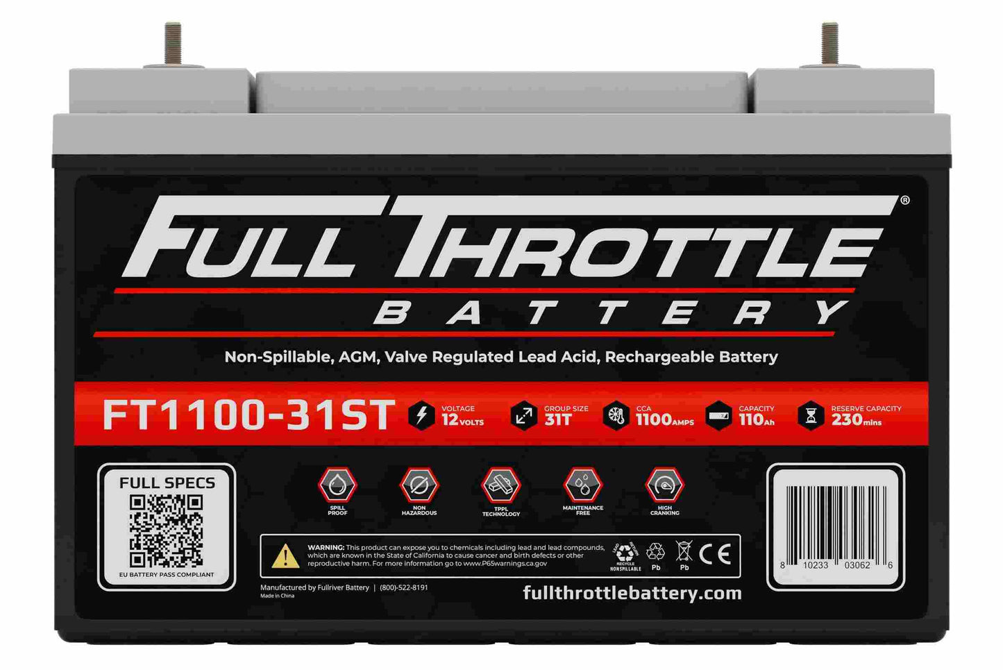 Fullriver Battery Vehicle Battery FT1100-31ST
