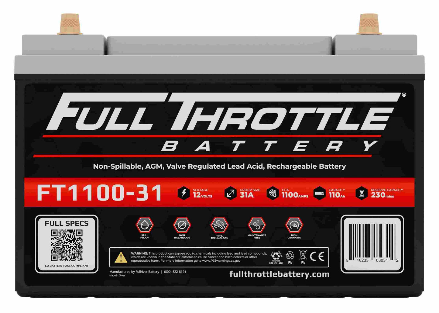 Fullriver Battery Vehicle Battery FT1100-31