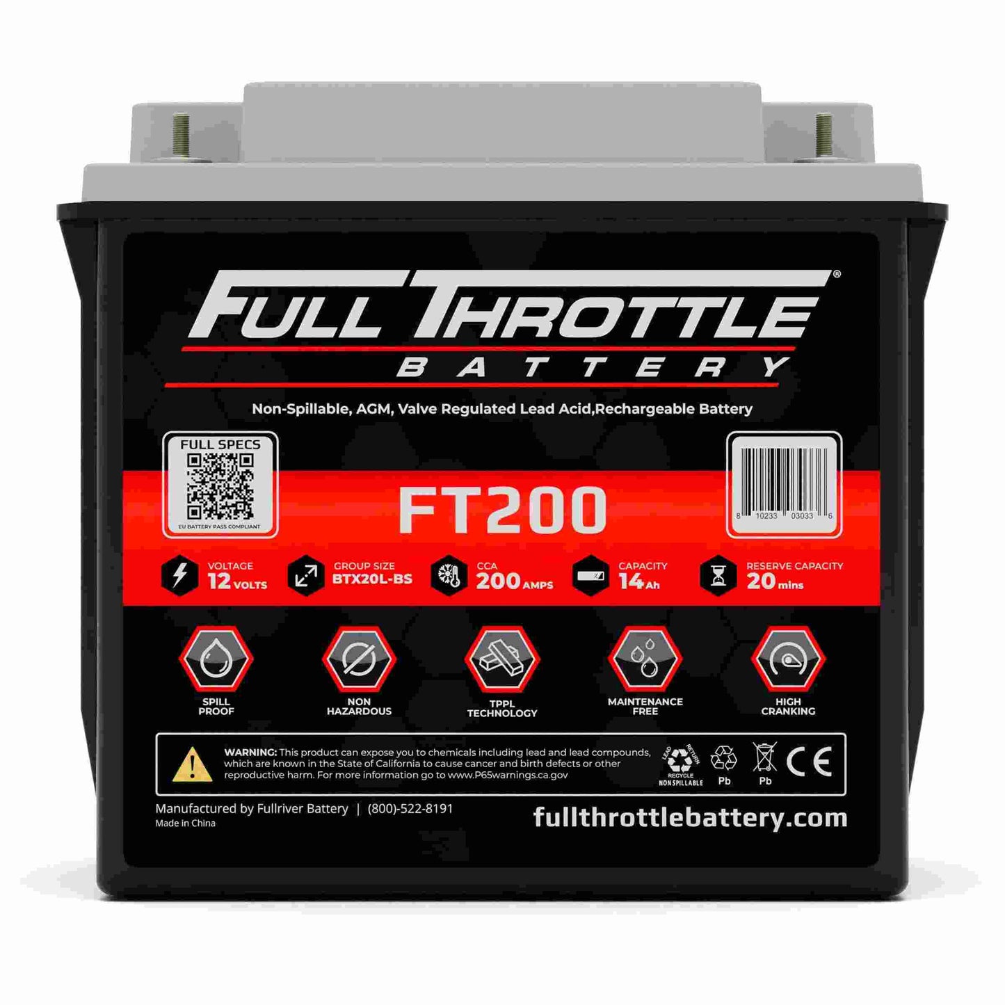 Fullriver Battery Vehicle Battery FT200