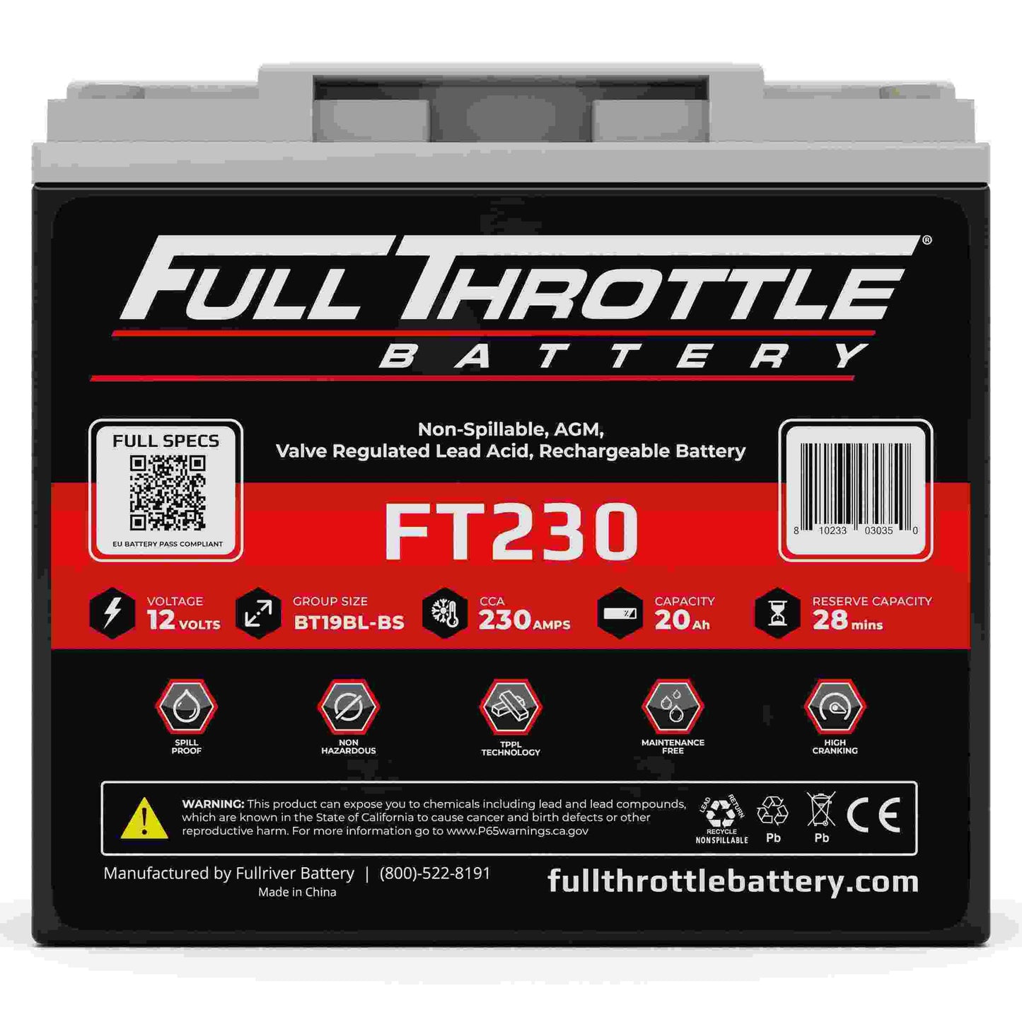 Fullriver Battery Vehicle Battery FT230