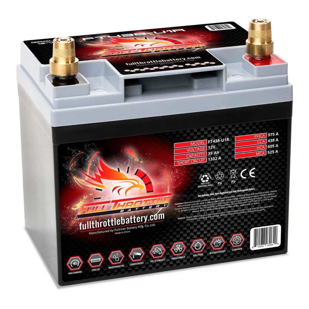 Fullriver Battery Vehicle Battery FT438-U1R