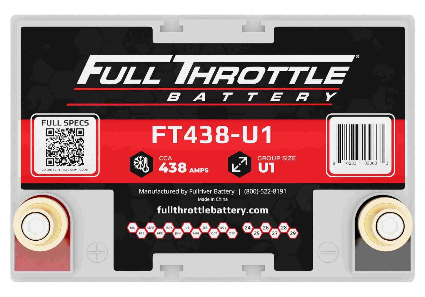 Fullriver Battery Vehicle Battery FT438-U1
