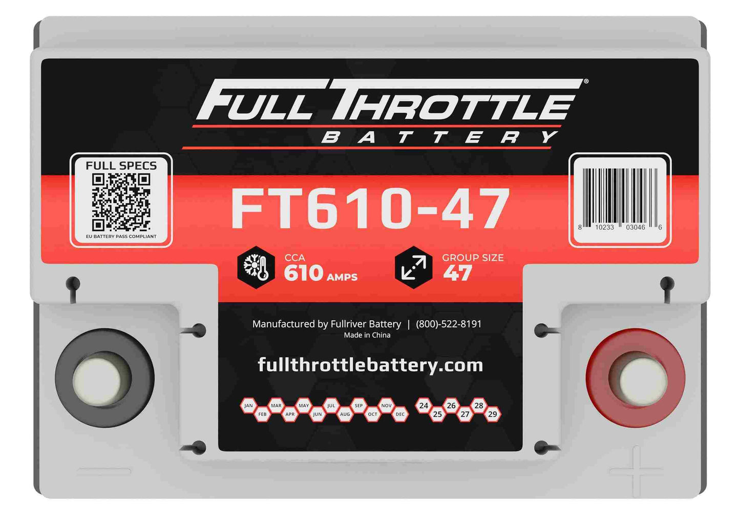 Fullriver Battery Vehicle Battery FT610-47