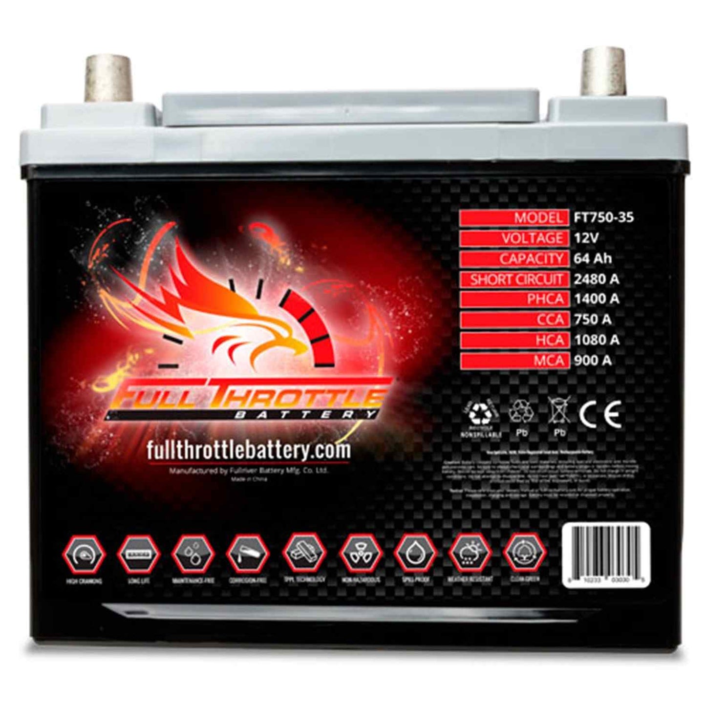 Fullriver Battery Vehicle Battery FT750-35