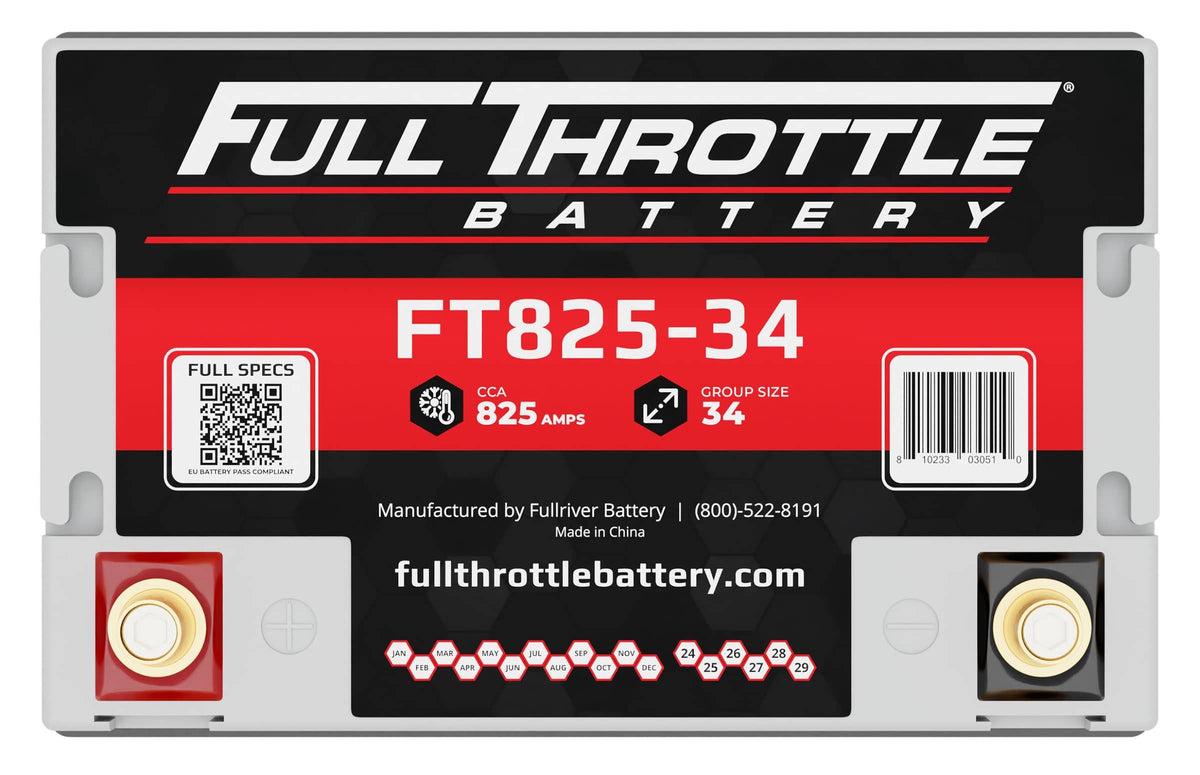 Fullriver Battery Vehicle Battery FT825-34