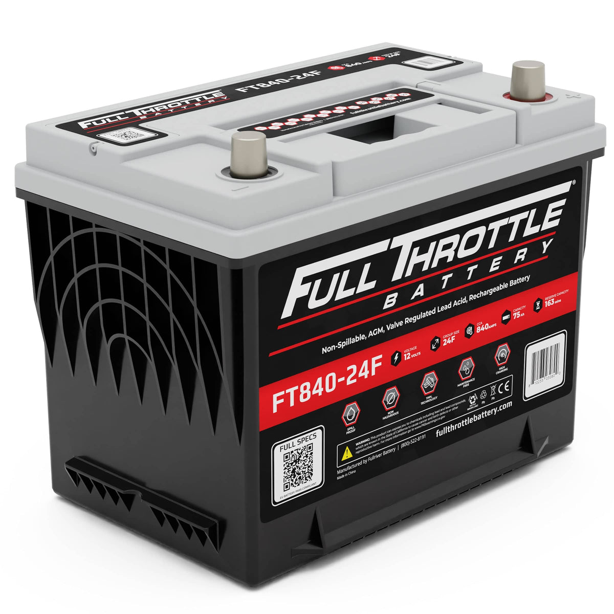 Fullriver Battery Replacement battery, Group Ref: 24F FT840-24F