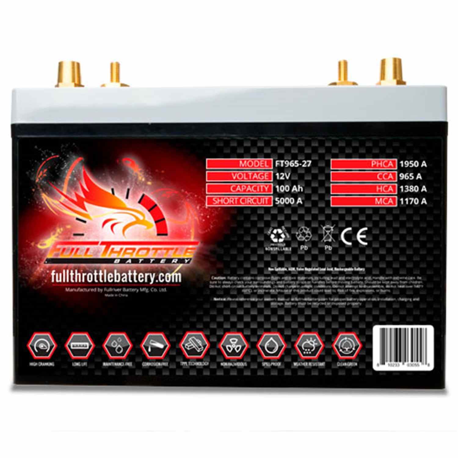 Fullriver Battery Vehicle Battery FT965-27