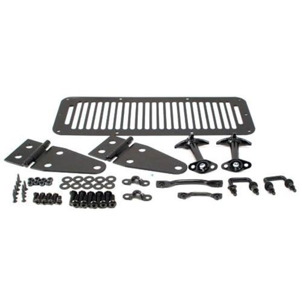 Smittybilt Complete Hood Kit Blk 7699