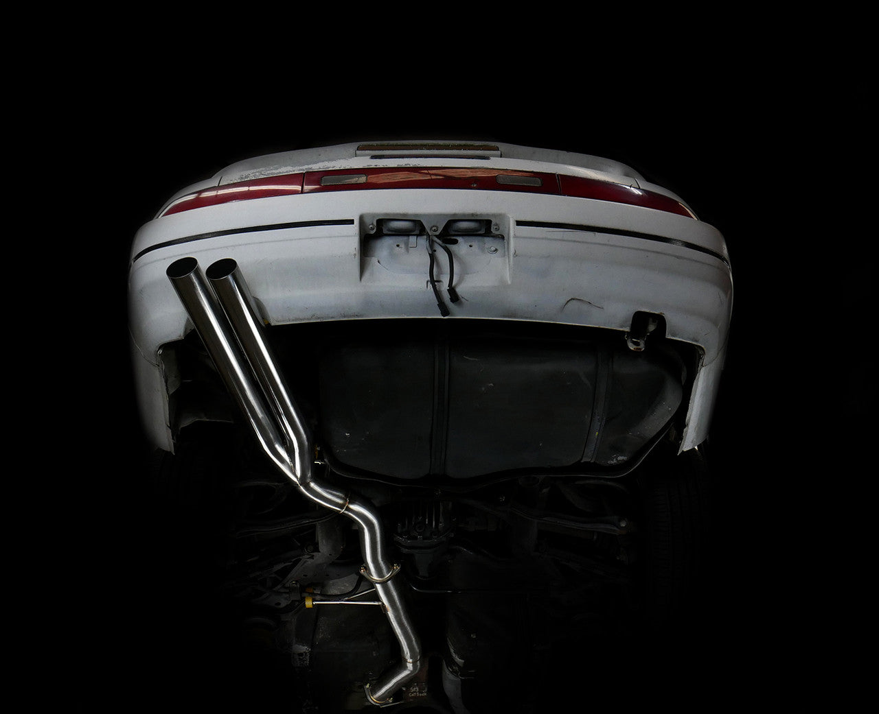 ISR Performance Series II - EP Dual Tip Blast Pipe Exhaust Non Resonated - 89-94 Nissan 240sx (S13) IS-S2EPDNR-S13