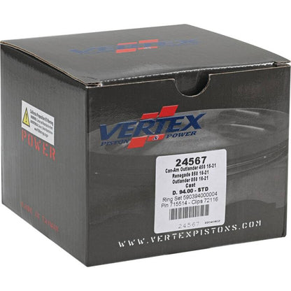 Vertex Pistons Vertex Piston 17-21 Can-Am Outlander 450 4x4 450cc Cast Replica Piston Kit 24567 24567 Photo - Primary