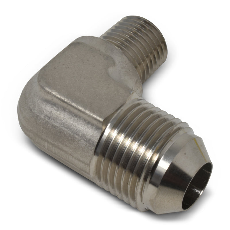 Russell Performance -12 AN to 1/2in NPT 90 Degree Flare to Pipe Adapter (Endura) 660901 660901 Photo - out of package