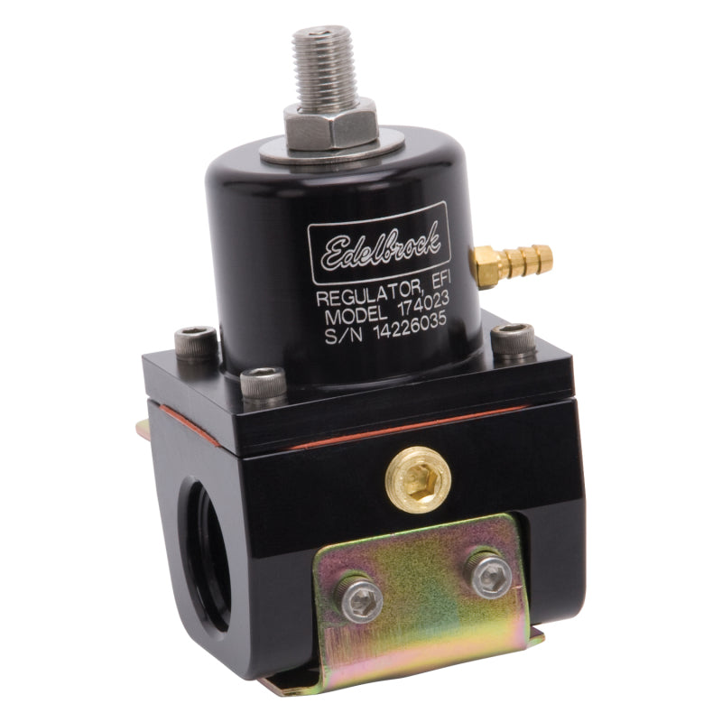 Edelbrock Fuel Pressure Regulator, EFI, 180 GPH, 35-90 PSI, -10IN/OUT, -6 Return 174023 Photo - out of package