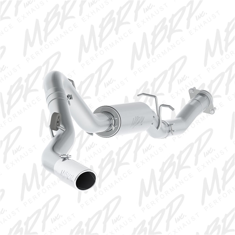 MBRP 07-10 Chevy/GMC 2500HD PU 6.0L V8 3.5in Single Side Exit Alum Cat Back S5078AL Photo - Primary