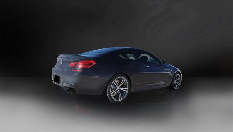 Corsa Performance 12-15 BMW M6 F12 / F13 / F06 Black Sport Axle-Back Exhaust 14929BLK Photo - Mounted